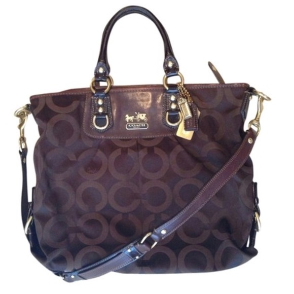 Madison Julianne Chocolate Brown Satchel - Picture 1 of 4